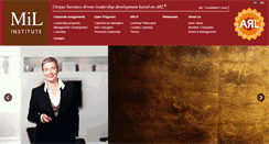 Desktop Screenshot of milinstitute.se
