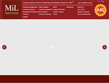 Tablet Screenshot of milinstitute.se